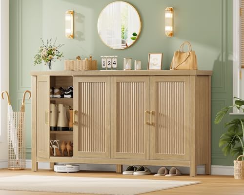 usikey 63" Buffet Cabinet with Storage & 4 Adjustable Shelves - Image 4