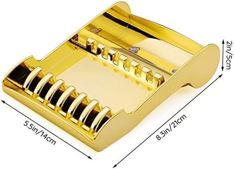 Hair Scissors Rack, Segbeauty Hair Salon Shear Holder for Stylist, Professional Barber Shop Scissors Organizer for Hairdressers, Golden Hair Cutting Scissors Storage Tray Available for 6 Scissors - Image 2