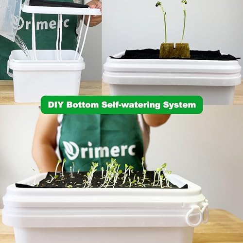 31 x 38 inch Automatic Plant Watering Mat & 30 feet Self Watering System Wick Cord for Seed Starter Tray Capillary Mat for Seedling Capillary Matting for Potted Plants Greenhouse Gardening - Image 4