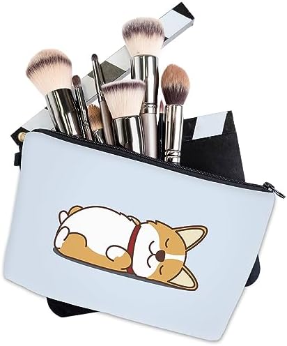 Deanfun Small Makeup Case - Cute and Waterproof Cosmetic Bag for Women(Corgi D5-55061) - Image 4