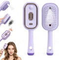 Electric Spray Air Cushion Massage Comb,5 in 1 Rechargeable Steam Brush for Hair,Self-Cleaning Detangling Anti-Frizz Hair Brush for Scalp Massage&Smooth Hair,Portable Travel Hairs Styling Tool(Purple) by Unknown