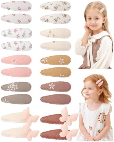 doboi Toddler Hair Clips for Girls Baby Barrettes-20PCS Butterfly Floral by doboi
