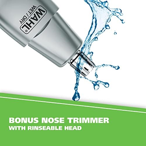 Wahl Groomsman Battery Operated Mens Beard Trimmer for Hair, Nose Hair, and Mustache Grooming Kit, Precision-Ground Blades, 14 Different Trimming Lengths - Model 5621V - Image 4