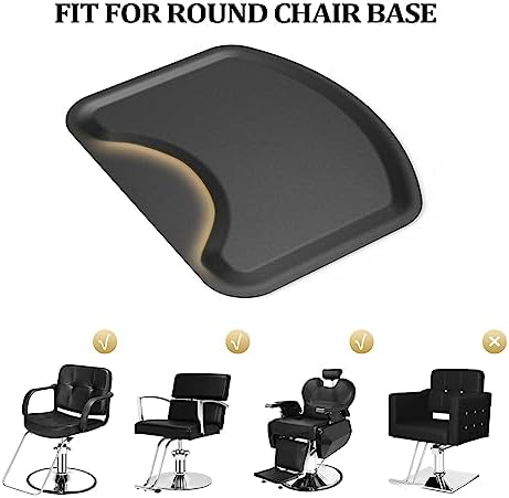 OmySalon Salon Mat for Hair Stylist Anti Fatigue, Thick Barber Chair Mats with Round Cutout Hair Salon Mats for Hairdresser Standing, Barbershop Beauty Spa Hairdressing Equipment - Image 4