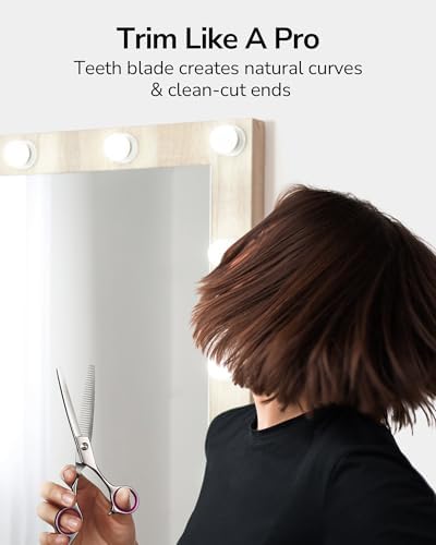 ULG Hair Thinning Scissors Professional Barber’s Texturizing Teeth Shears for Hairdressing, Salon and Home Use Thinning Shears for Hair Cutting, Made of Japanese Stainless Steel, 6.5 inch - Image 6