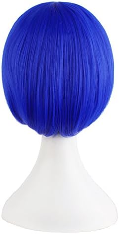 MapofBeauty Women Short Straight Cosplay Party BOB Wig (Navy Blue) - Image 2