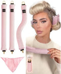 YOSHUYUKI Velvet Heatless Curls Overnight Flexible Curling Rods Heatless Curlers No Heat Damage Foam Hair Rollers for Short Long Hair to Sleep in with Triangular Satin Scarf by YOSHUYUKI