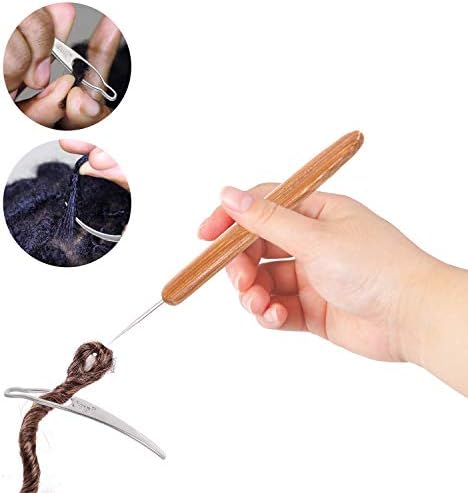 AUGSUN 8 Pcs Dreadlock Crochet Hook Tool, Braid Hair Dreadlocks Needle - Image 4