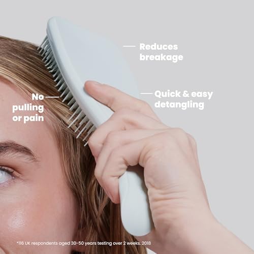 Tangle Teezer Ultimate Detangler Brush for Fine Hair, Large, Seafoam Blue - Image 4