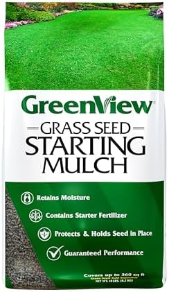 GreenView Grass Seed Starting Mulch, Grass Seed Cover, 18 lb. Bag by GreenView