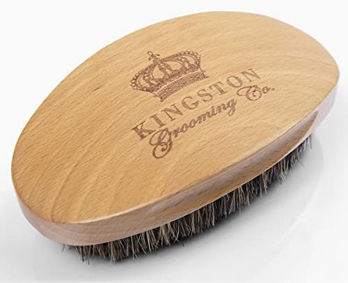 Kingston Grooming Co. Boar Bristle 360 Wave Brush for Men, Hair & Beard - Image 3