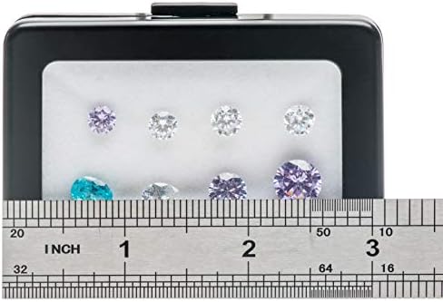 Glass Top Loose Diamond or Gemstone Display Box Case Holder Show Container Metal (Black Large Rectangle) - Image 3