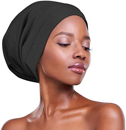 3 Size Satin Lined Sleep Caps for Braids,Dreadlocks Natural Curly Hair Adjustable - Image 4