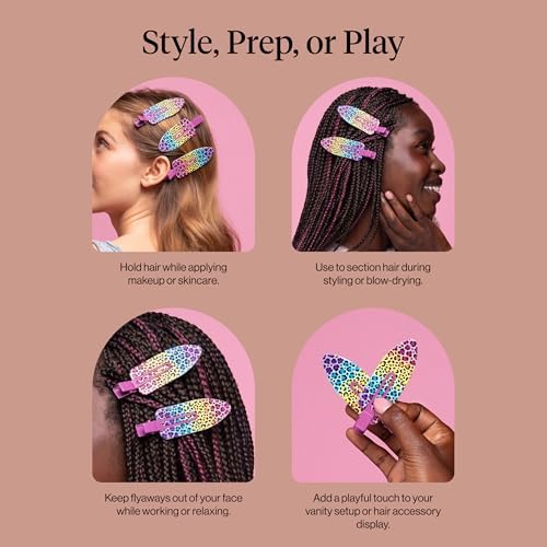 Lisa Frank x Kitsch XL Creaseless Hair Clips for Women - 2pcs - Image 7
