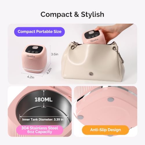 MelodySusie 2 in 1 Nail Tool Cleaning Machine for Nail Tools DL-160 Pink - Image 3