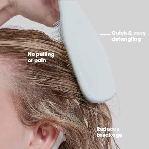 Tangle Teezer Fine Ultimate Detangler Brush for Fine Hair, Ice Blue - Image 4