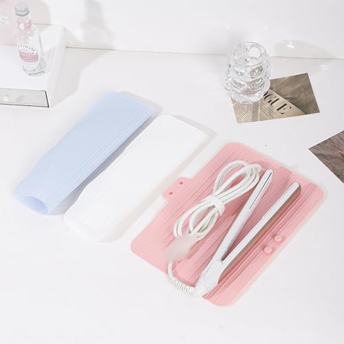 MllepjdhHeat Resistant Silicone Storage Bag for Flat Irons Thermal Protective and Stylish Designs Travel Friendly Organizers - Image 3
