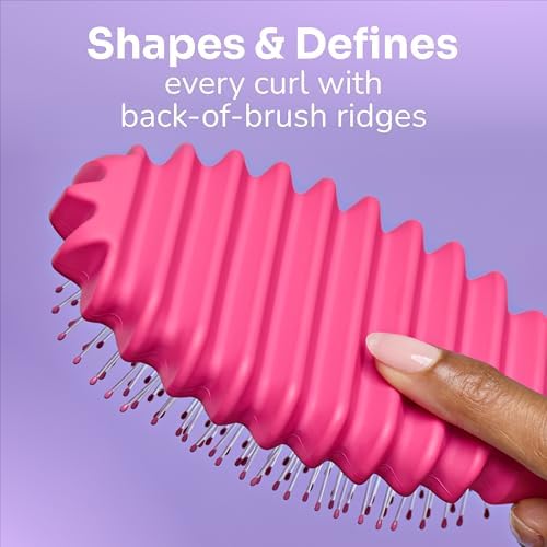 Wet Brush Curl Shaper Detangler Brush, Pink, Made for Women, Men & Kids - Image 4