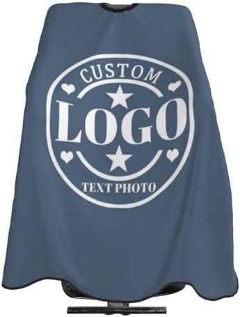 Custom Barber Cape Customized Haircut Capes Logo Text Photo Salon Hairdressing Apron for Home and Barbershop by Custom