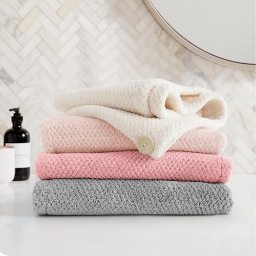 ROLSHOL 4 Pack Extra Large Microfiber Hair Towel Wraps for Women - Image 7