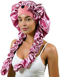 Satin Bonnet for Braids,Long Silk Hair Bonnets for Sleeping Women by SENGTERM