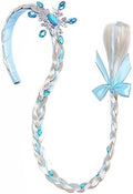 Long Braided Wig Princess Hairpiece Girls Cosplay Headband Hair Halloween Dess up Accessories for Girls (D) by Yosbabe