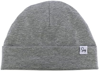 Jersey Beanie Hat for Newborn Baby Boys Girls Silky Satin Lined Hats Bonnet Toddler Infant Little Kids Beanies Caps by Sugarmelon
