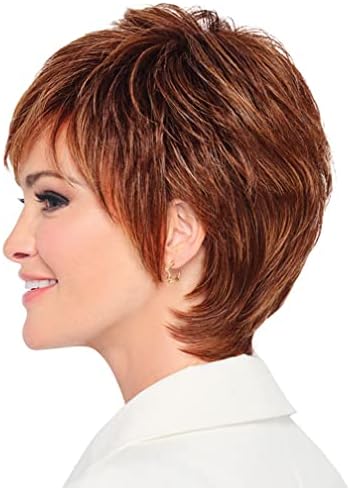 Raquel Welch Fierce And Focused Hand Tied Short Bob Wig by Hairuwear, Average Size Cap, RL31/29 Fiery Copper - Image 4