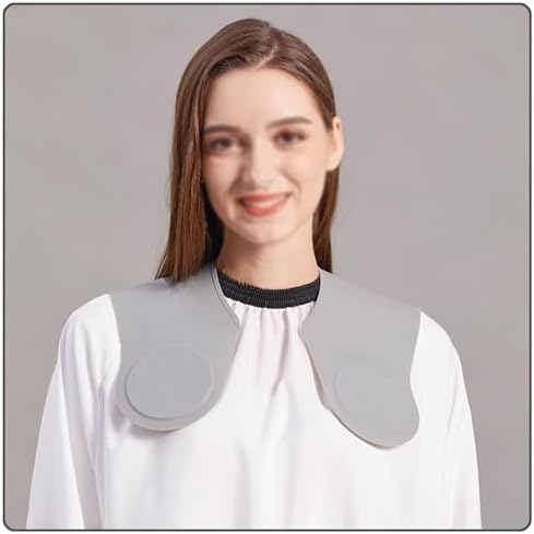 Hair Cutting Guide Cape Hair Cutting Collar for Hairstylists with Guidelines Weighted Hair Cutting Mat Silicone Waterproof Haircut Shoulder Mat (Gray) - Image 7