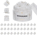 YOHAMA 36PCS Clear Mini Hair Claw Clips for Women & Girls Bangs Clamp Clip by YOHAMA