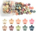 100Pcs Mini Flower Hair Clips, Colorful Hair Accessories (Dark Morandi) by SAOROPEB