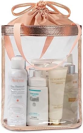 Clear Toiletry Bag, Travel Toiletry Bag for Women TSA Approved Toiletry Bag by onemoky