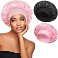 vidsel 2pcs Satin Sleep Bonnets for Women, Silk Hair Bonnet for Sleeping by vidsel