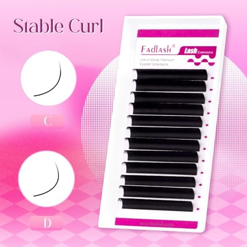 FADLASH Easy Fan Lash Extensions C D Curl Blooming Volume Eyelash Extensions 8-25mm Volume Lashes Self Fanning Eyelashes Extensions Supplies Lash Tray (0.07D, 14mm) - Image 4