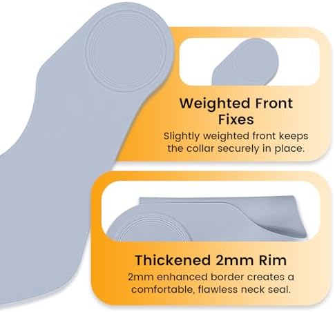 Wokyo Silicone Hair Cutting Collar, Non-slip Hair Cutting Mat Haircut Cape Catcher Neck Wrap Guard Neck Fitting Accessories - Image 6