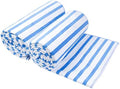 JML Microfiber Beach Towels, 2 Pack, 30" x 60", Cabana Stripe Blue by JML