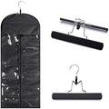 Hairro Portable Hair Extensions Carrier with Front Pockets Non-Woven Dust-Proof Storage Case for Human Hair Extensions, 26 Inch Natural Black by Hairro