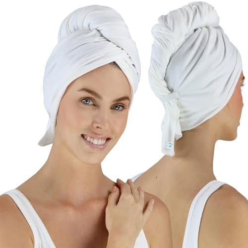 Hair RePear 21" x 44" Cotton Hair Towel for Wet Hair, Anti-Frizz by HairRePear