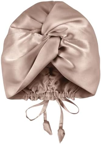 OLESILK Silk Hair Bonnet for Sleeping Women, 100% Mulberry Silk, Anti-Frizz by OLESILK