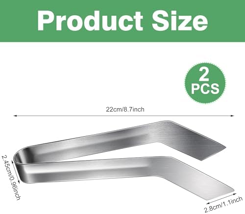 2 Pcs Seedling Transplant Tongs- 8.7 Inch Stainless Steel Gardening Plants Transplant Tongs- Seedling Remove Transplant Pliers for Reducing Root Damage - Image 2