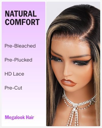 6x5 Highlight Lace Front Wig Human Hair 20 Inch Straight - Image 4