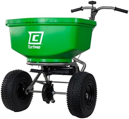 CHAPIN 89400C TurfPro 100 lb Lawn Spreader, Contractor, Stainless Steel by Chapin