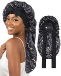 AWAYTR Long Satin Bonnet for Braids - Double Layer Hair Bonnet for Sleeping by AWAYTR