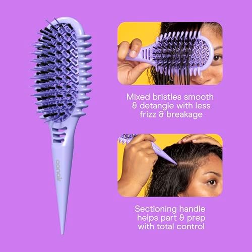 Conair Curl Care Essentials Kit, Brush for Loose Curls, Mitt, & 4 Clips - Image 5