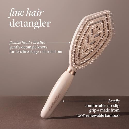 EcoTools Fine Hair Detangler, Fine Hair Brush, 1 Count - Image 2