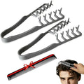 Texture Comb for Men, 2 Pack Texturizing Comb for Hair Volume, Hair Texture Comb, Root Lifting Styling Comb, Wide Tooth Barber Comb for Thick, Curly & Wavy Hair by Unknown