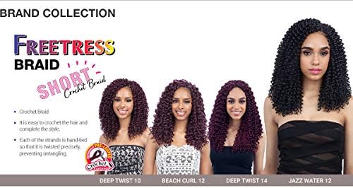 DEEP TWIST 14" (1B Off Black) - FreeTress Synthetic Hair Crochet Braid - Image 5