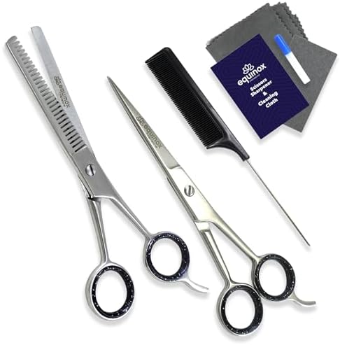 Equinox Professional Hair Cutting Scissors Set - Blending Shears for Hair by EquinoxInternational