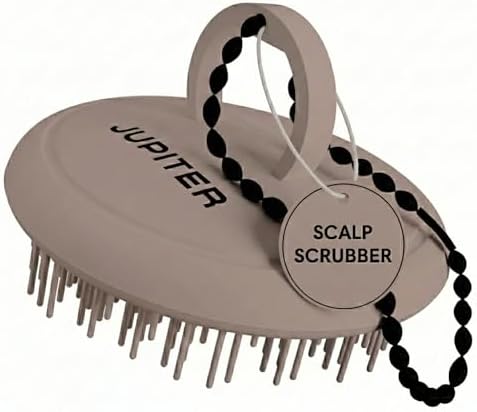 Jupiter Scalp Exfoliator - Scalp Massager Tool for Wet & Dry Hair - Ergonomic Detangler Brush - Dandruff Comb & Scrub to Remove Dandruff & Buildup and Support Circulation - Purple by Jupiter
