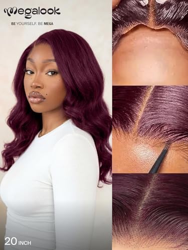 6x5 Glueless 99J Burgundy Body Wave Wig Human Hair 20 Inch - Image 6